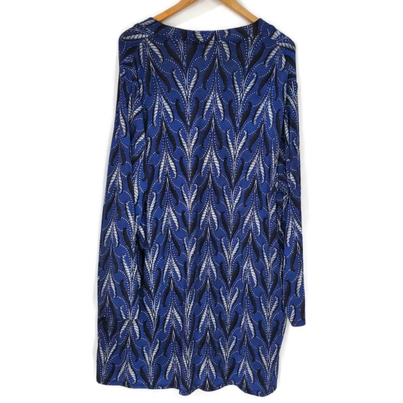 Onyx Nite - One Piece Sparkly Jacket/Cami Holiday Top Size 3X Blue Black White - Picture 2 of 5